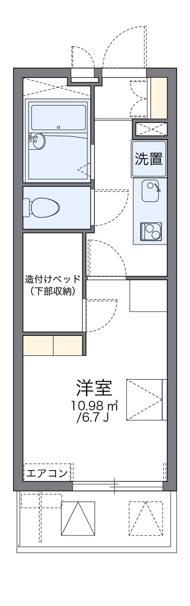 レオパレスリフレ琴平 間取り
