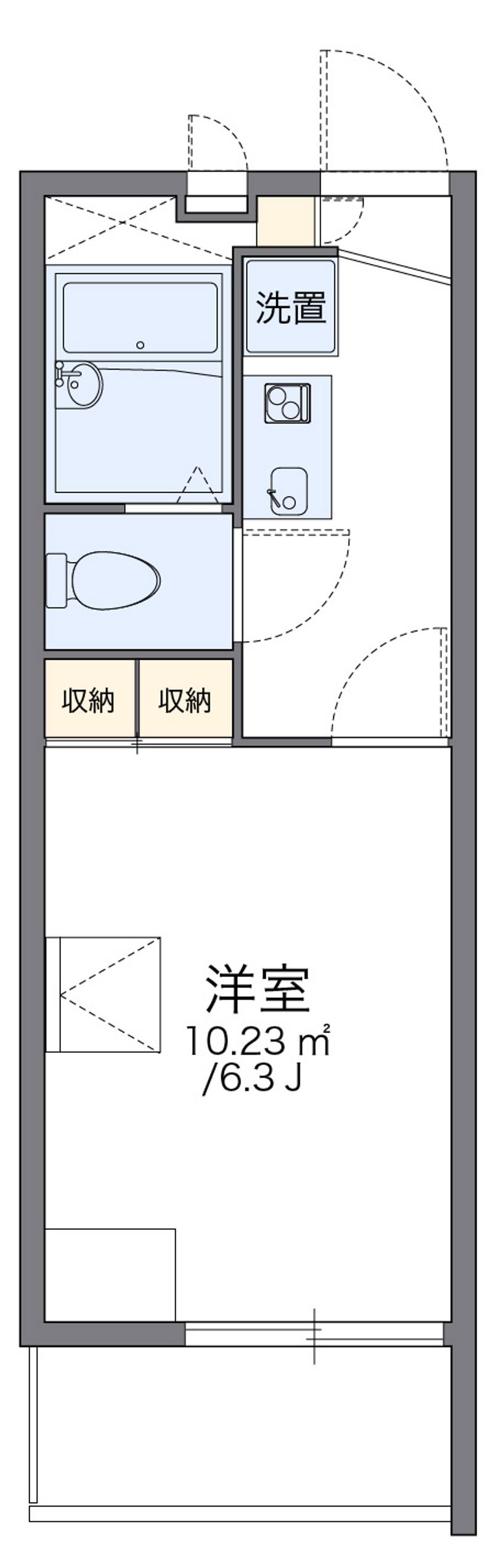 レオパレス江口橋 間取図