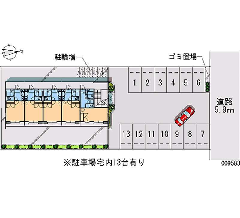 レオパレス増泉 月極駐車場