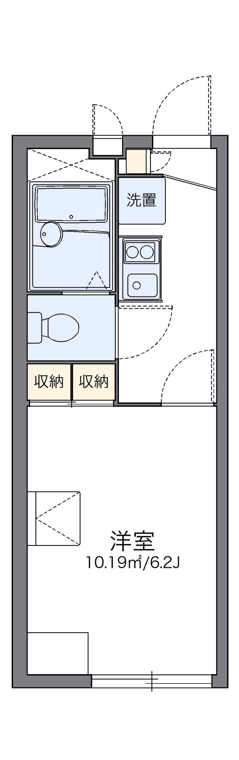 レオパレス穂風 間取図