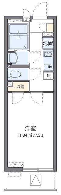 クレイノ城山Ⅲ 間取り図