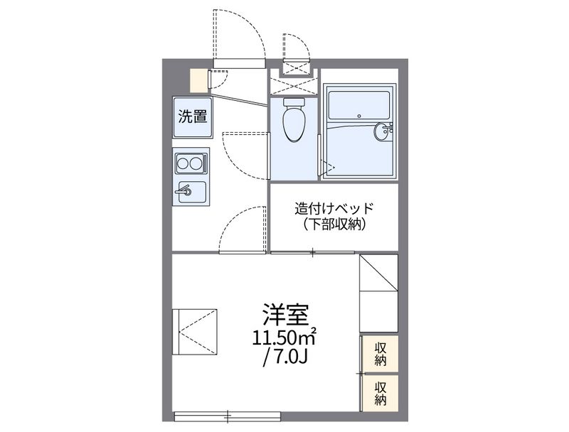 レオパレス若宮 間取図