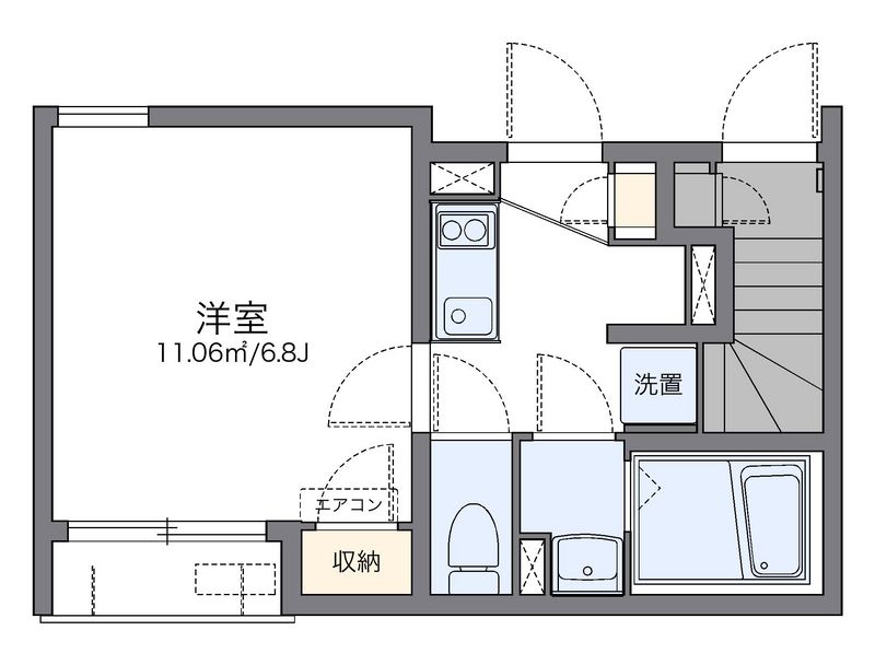 レオネクストひらかた 間取図