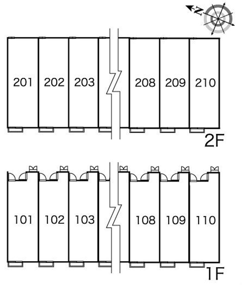 レオパレスヴィラ　フェザントⅡ 間取配置図