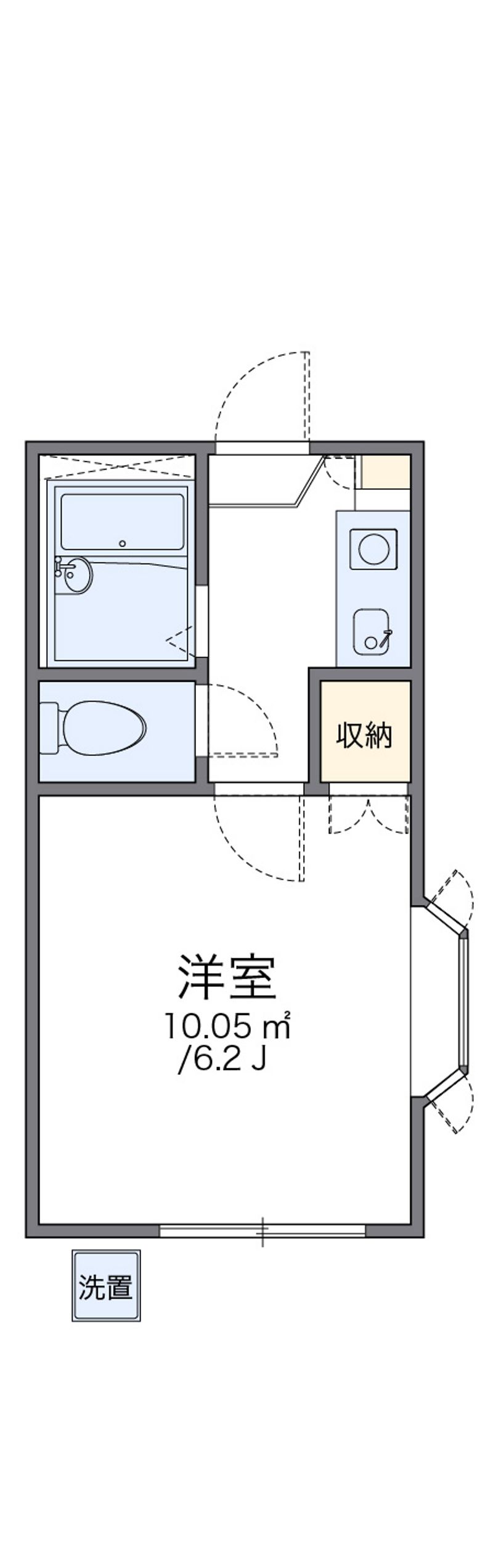 レオパレスサングリーン 間取図