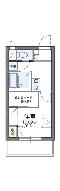 レオパレスヴィルヌーブ川崎Ａ 間取り図