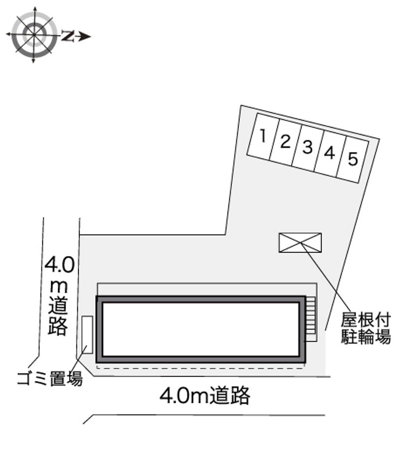 レオパレスフィオーレ　カスミ 配置図