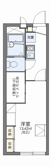 レオパレス紫苑 間取り図