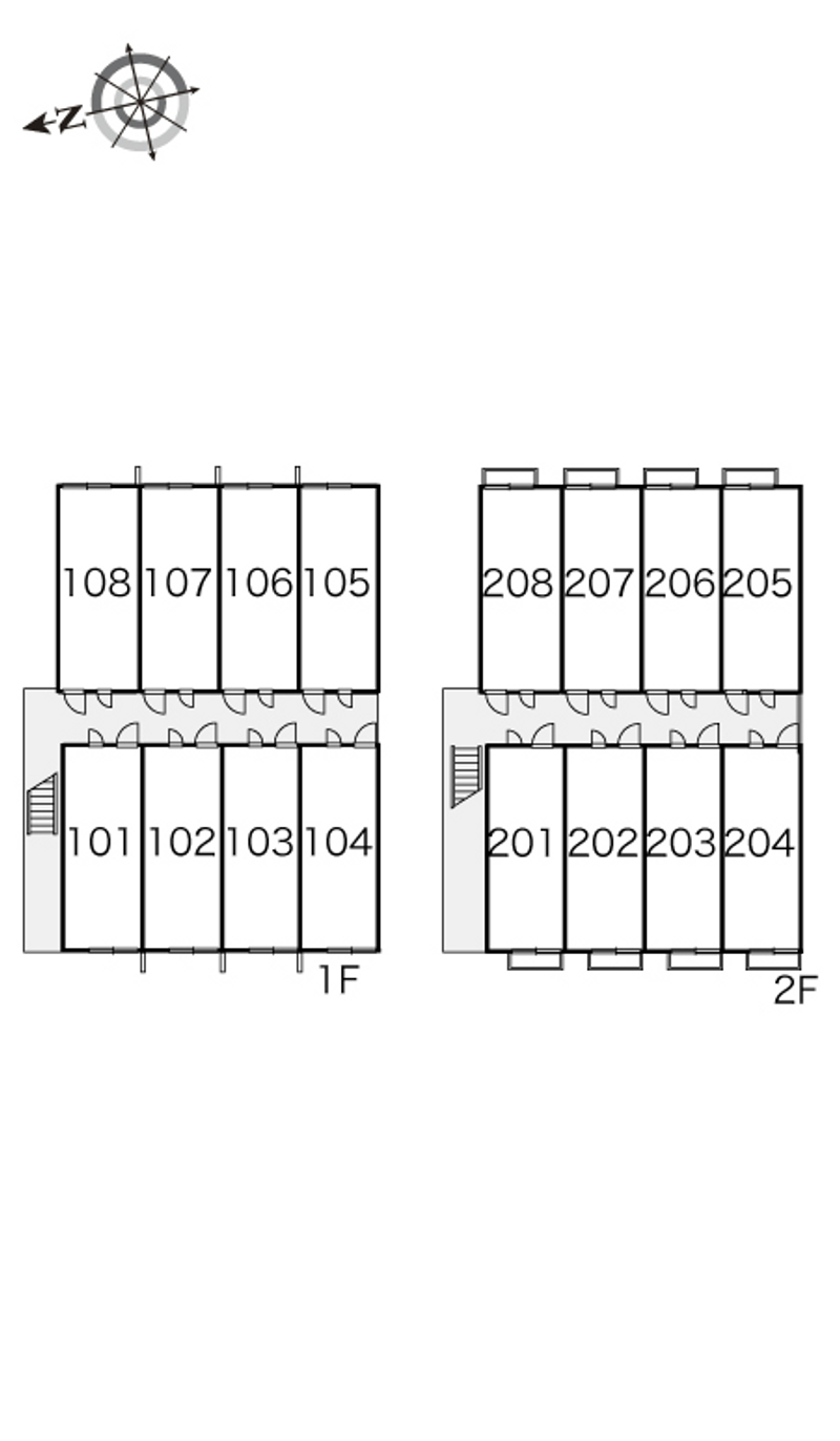レオパレスＣＯＣＯ 間取り配置図