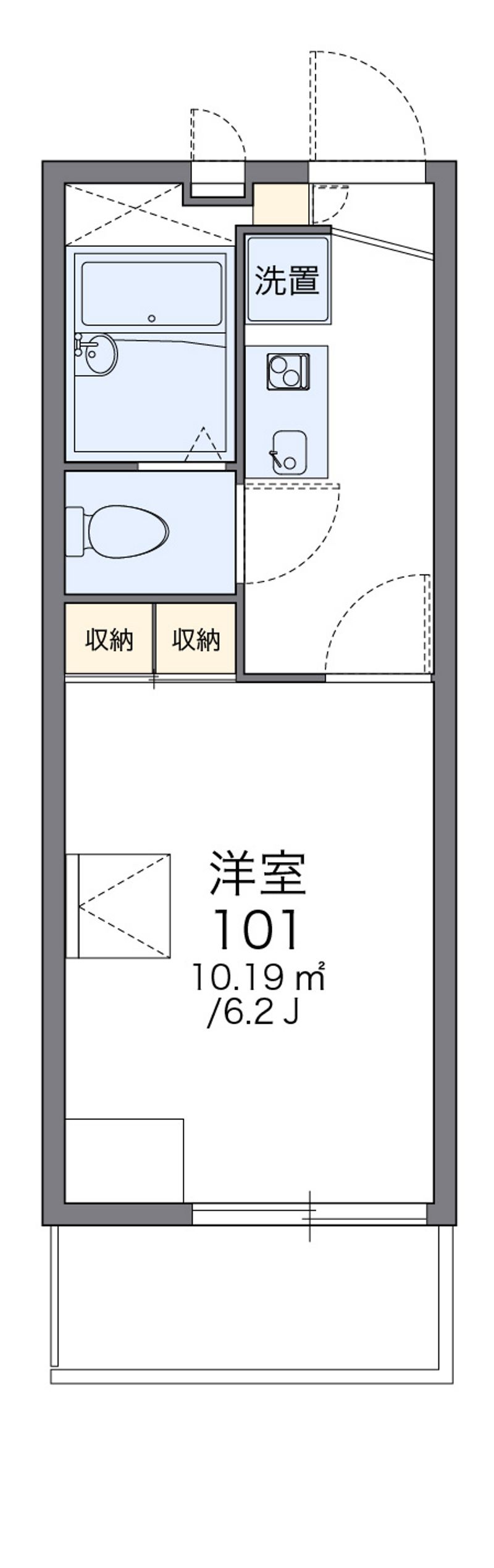 レオパレス大善 間取り