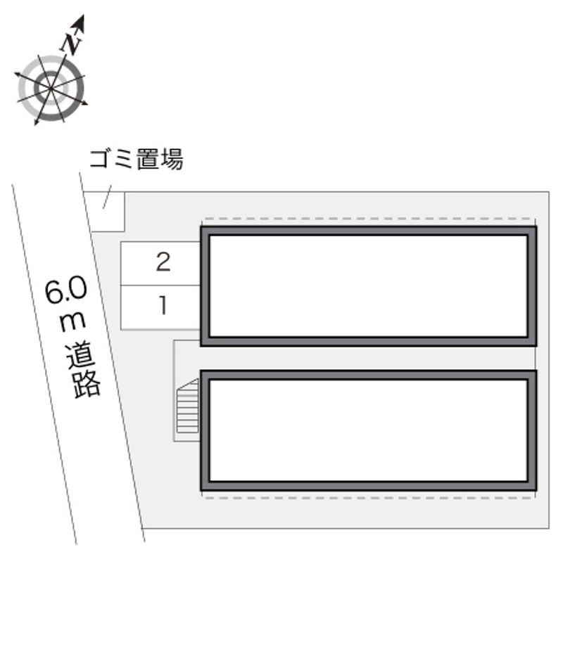 レオパレスインテル 配置図