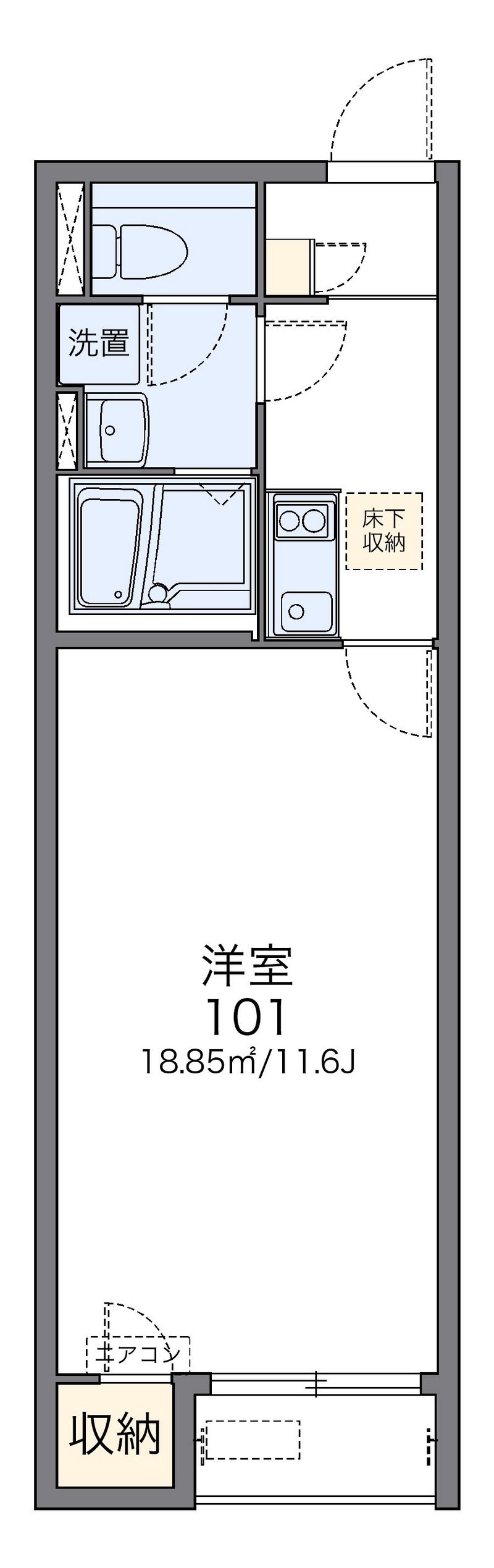 レオネクストウイングＡ 間取図