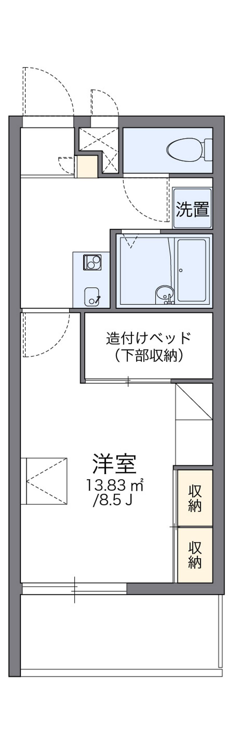 leopalace Mihara San Chome 户型图