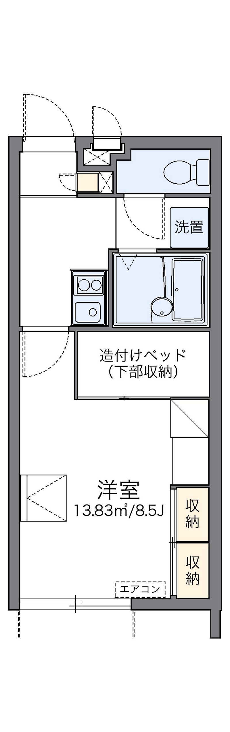 レオパレスちばな 間取り