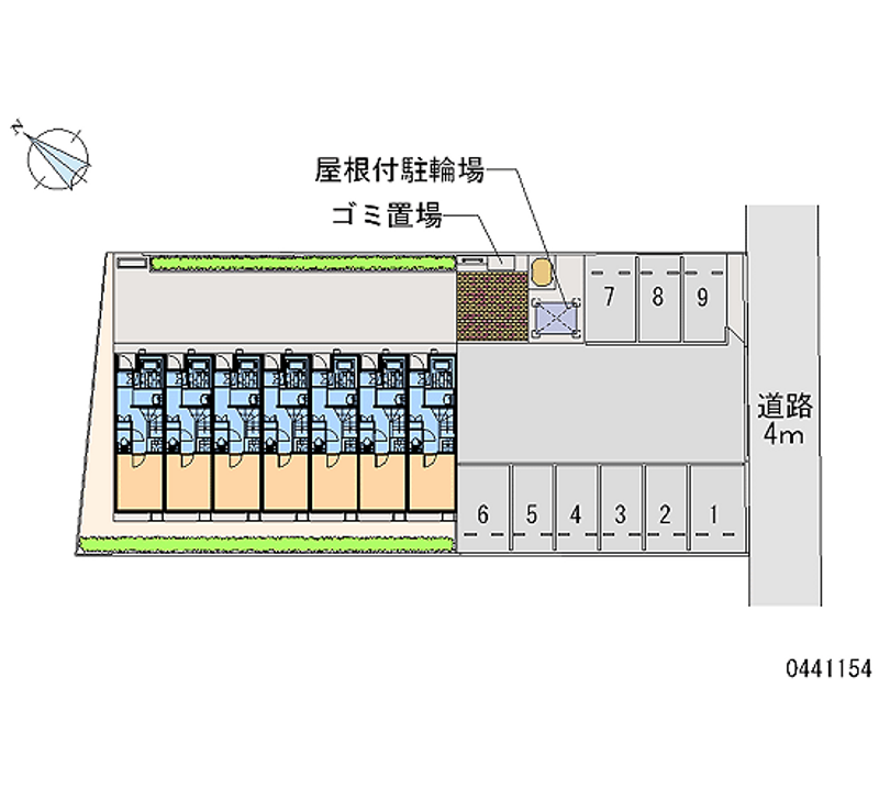 44154 bãi đậu xe hàng tháng