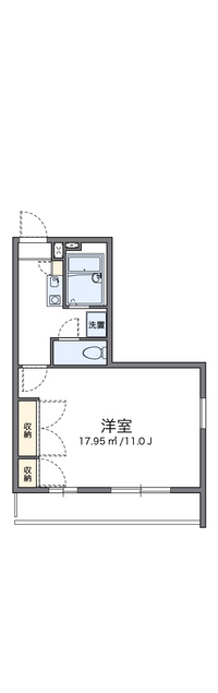 レオパレスひたち野 間取り図