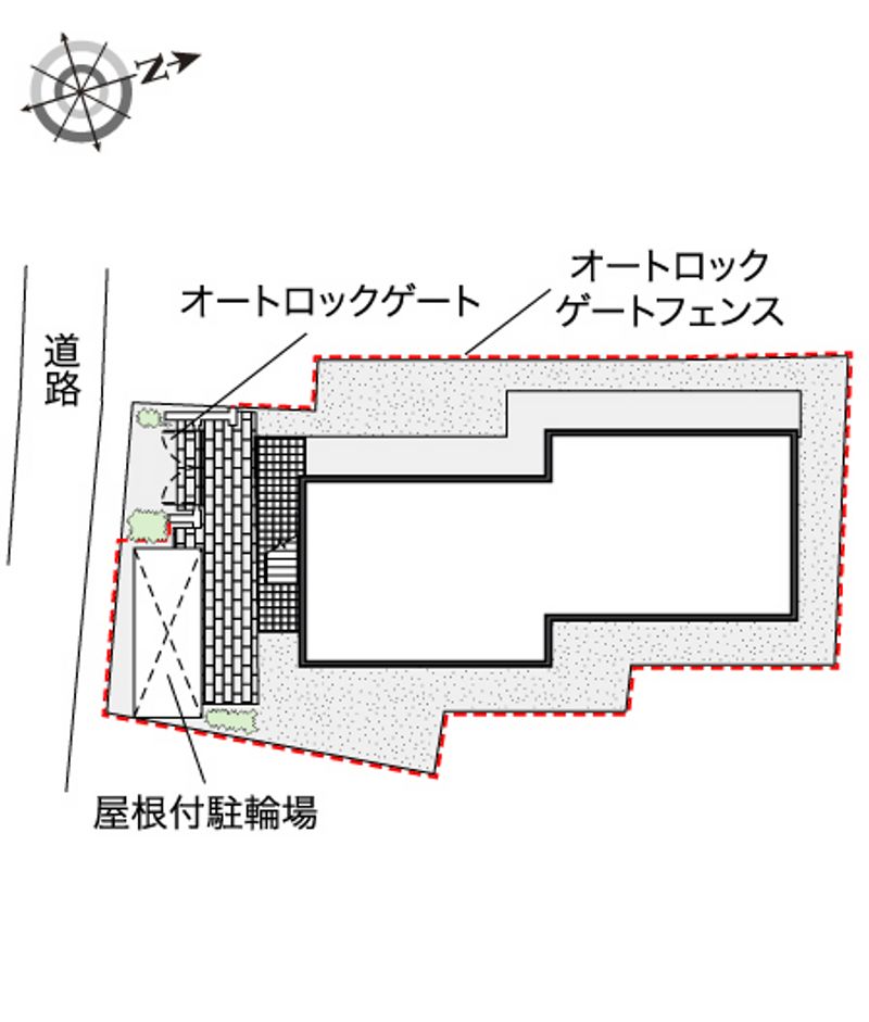 レオパレスきのした荘 配置図