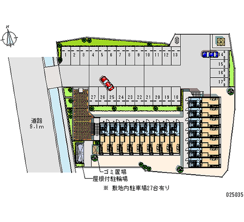 25035 Monthly parking lot