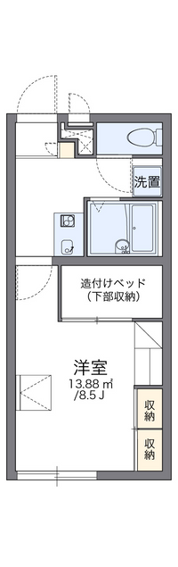 レオパレスキルシェ 間取り図