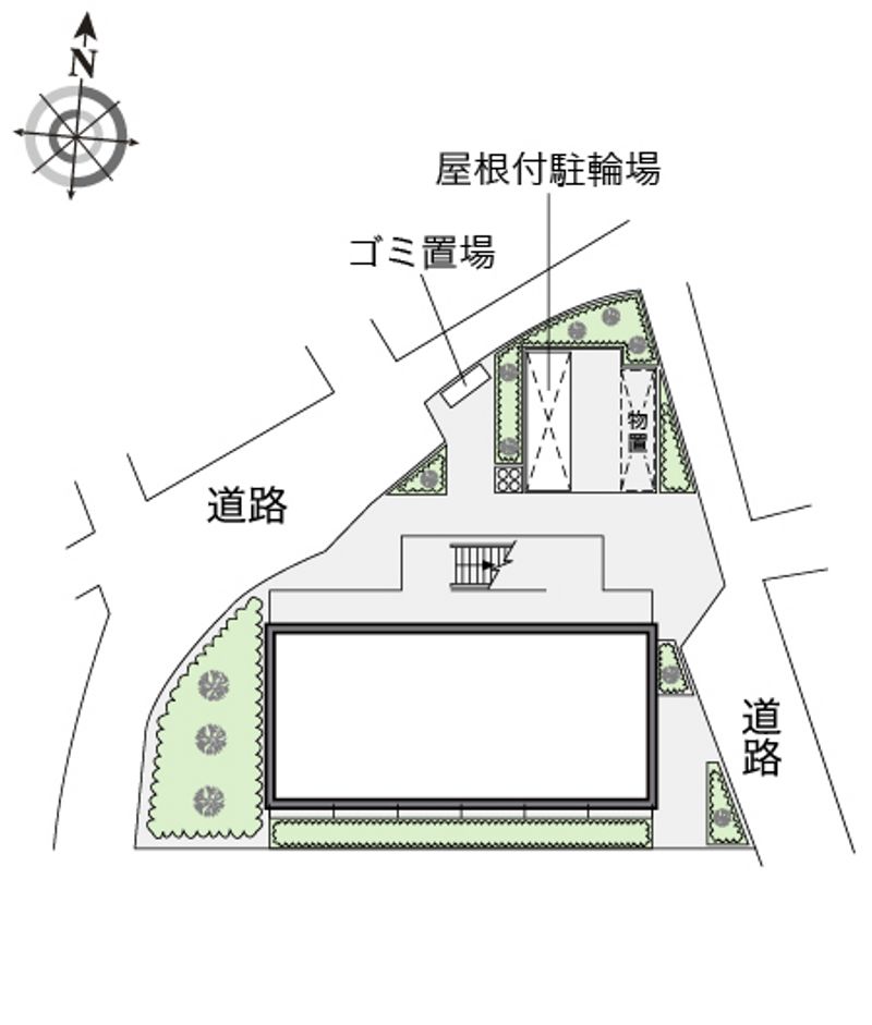 レオパレスシャローム氷室 配置図