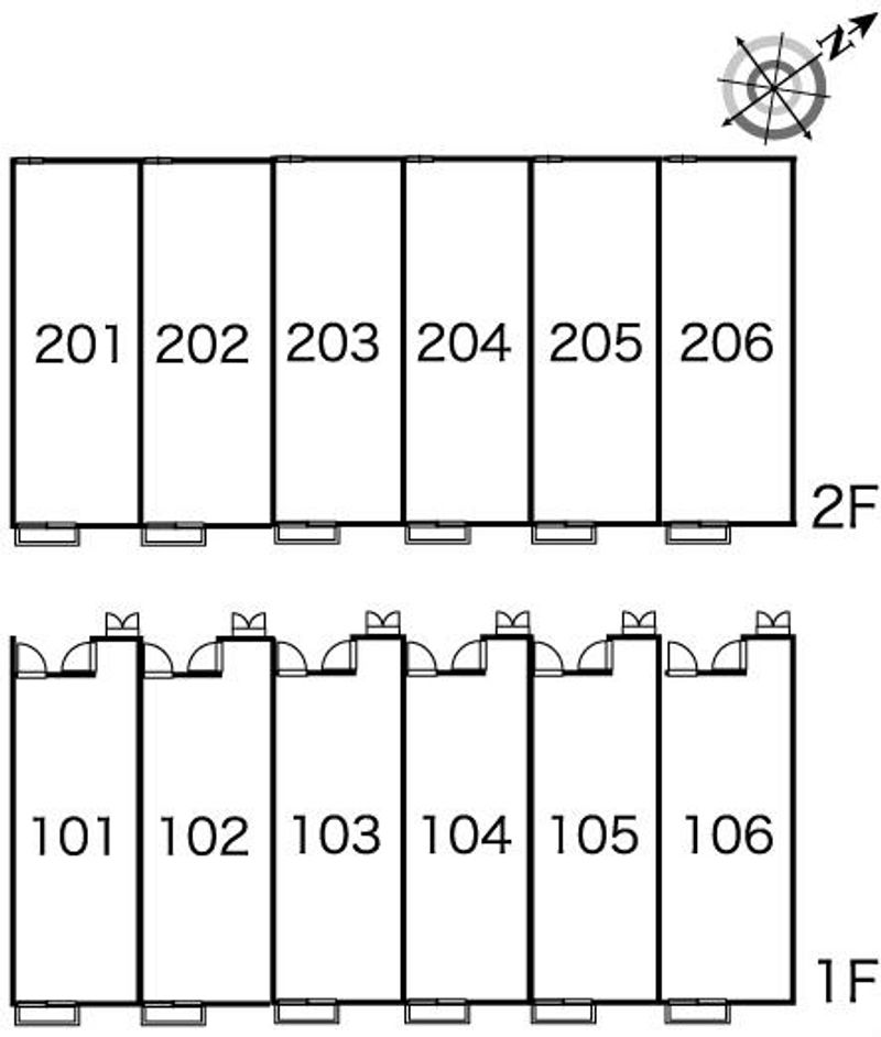 レオパレスクレイン川越 間取配置図