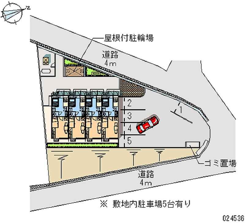 レオパレスビュウ　希望が丘 月極駐車場