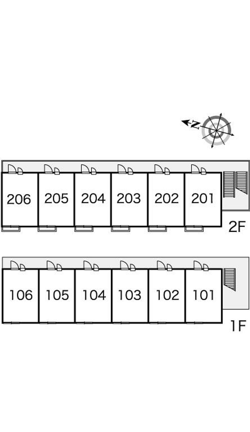 レオパレスＨｖａｌａ 間取配置図