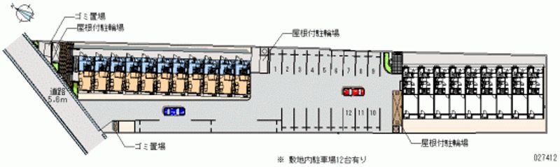 レオパレスリスピー 月極駐車場