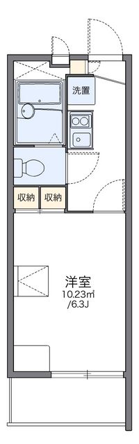 レオパレスレコルテ松ヶ枝 間取り図