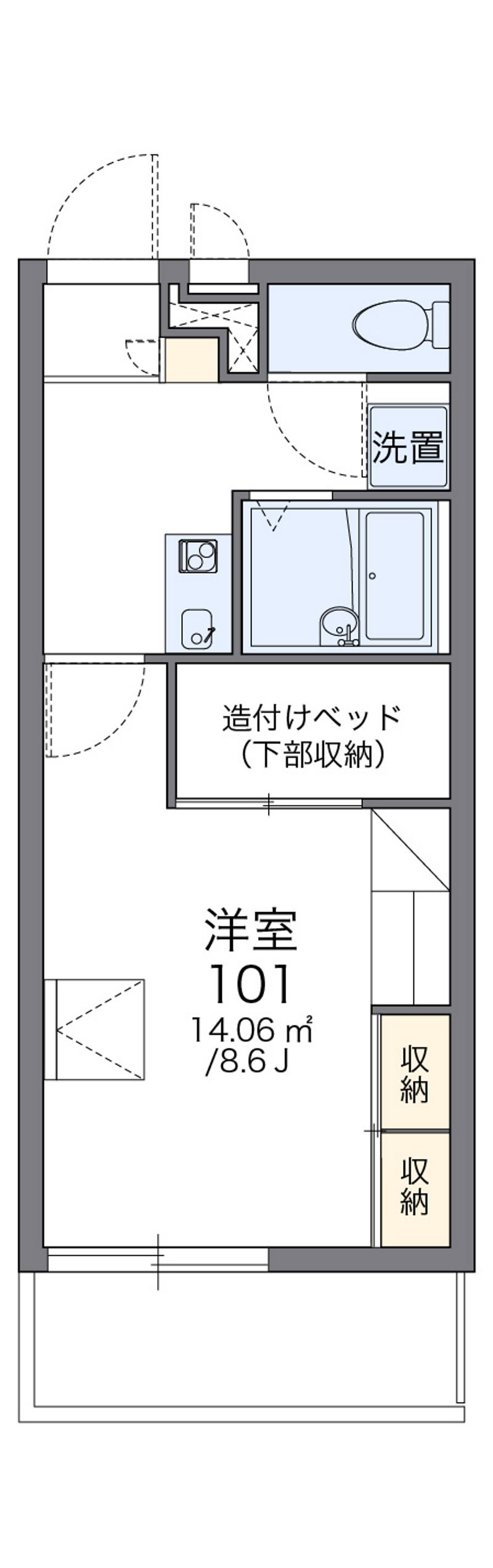 レオパレス高岡Ⅱ 間取図