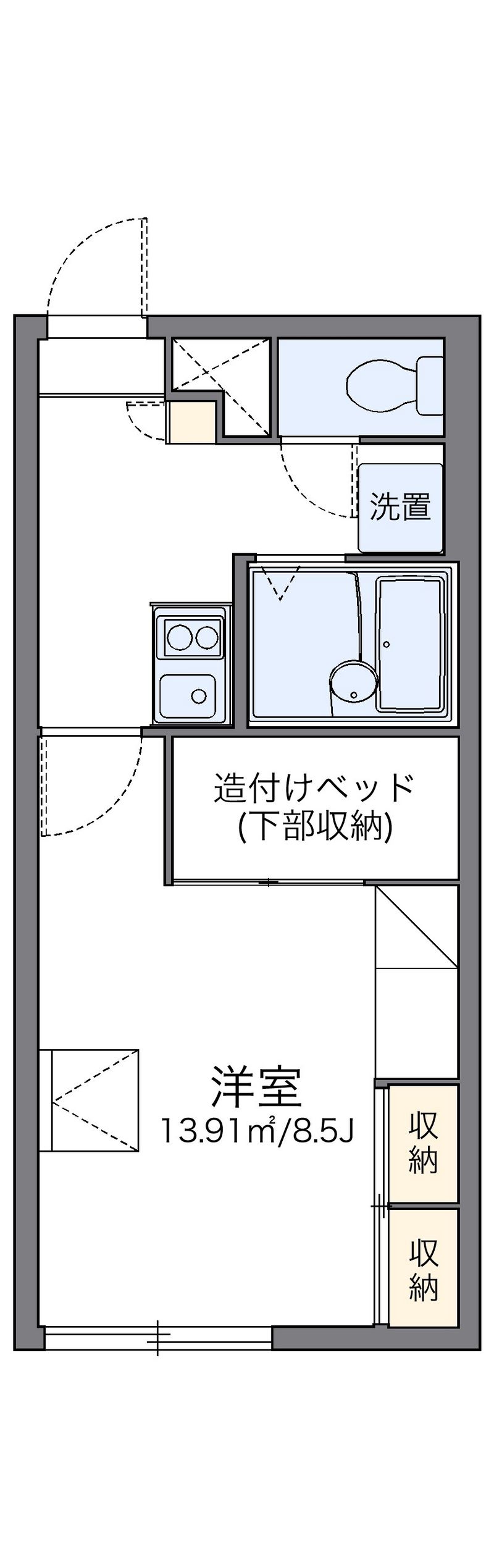 レオパレスローズ 間取図