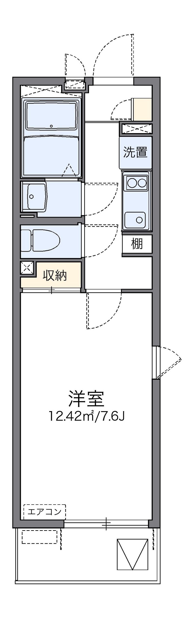 レオネクストアローマ稲毛 間取図