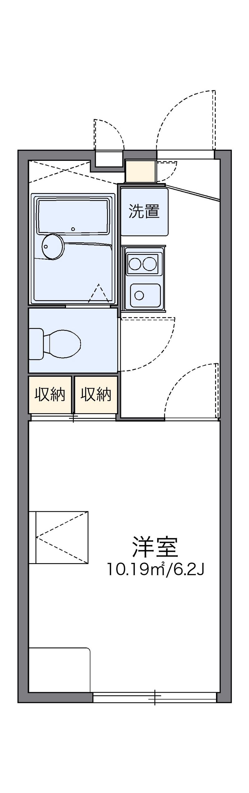 レオパレスドームＹＯＳＨＩＤＡ 間取図