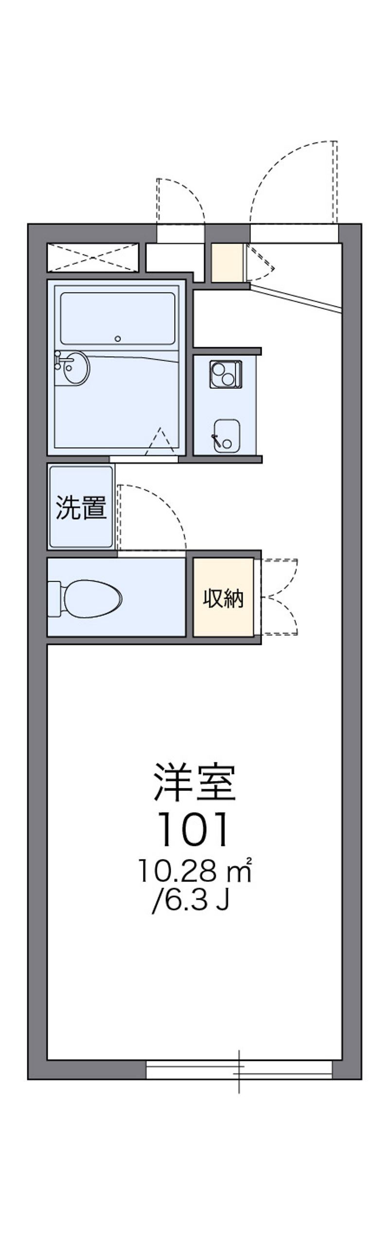レオパレスファースト 間取図