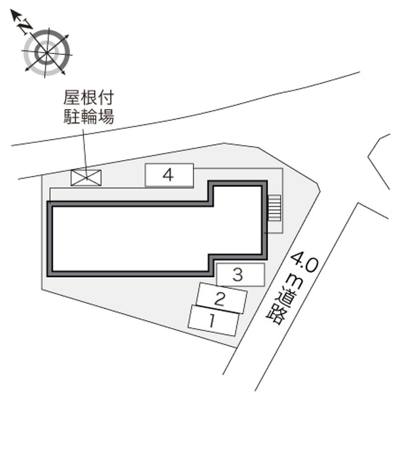 レオパレスクレスト 配置図