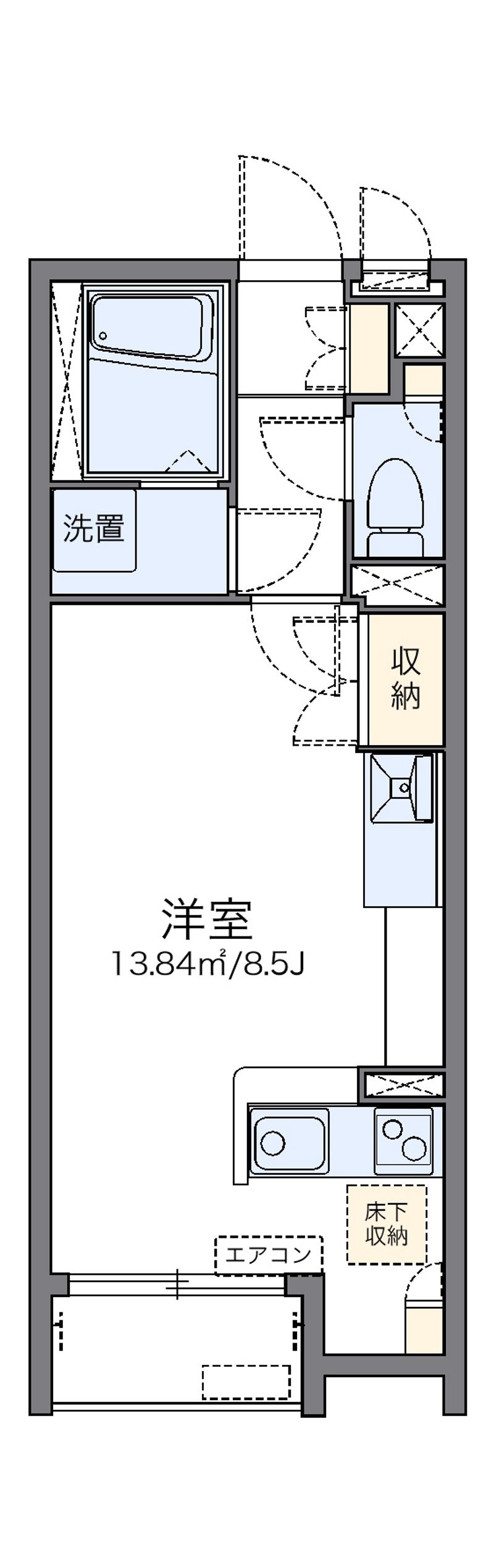 レオネクストＣＲＥＡ東館 間取図