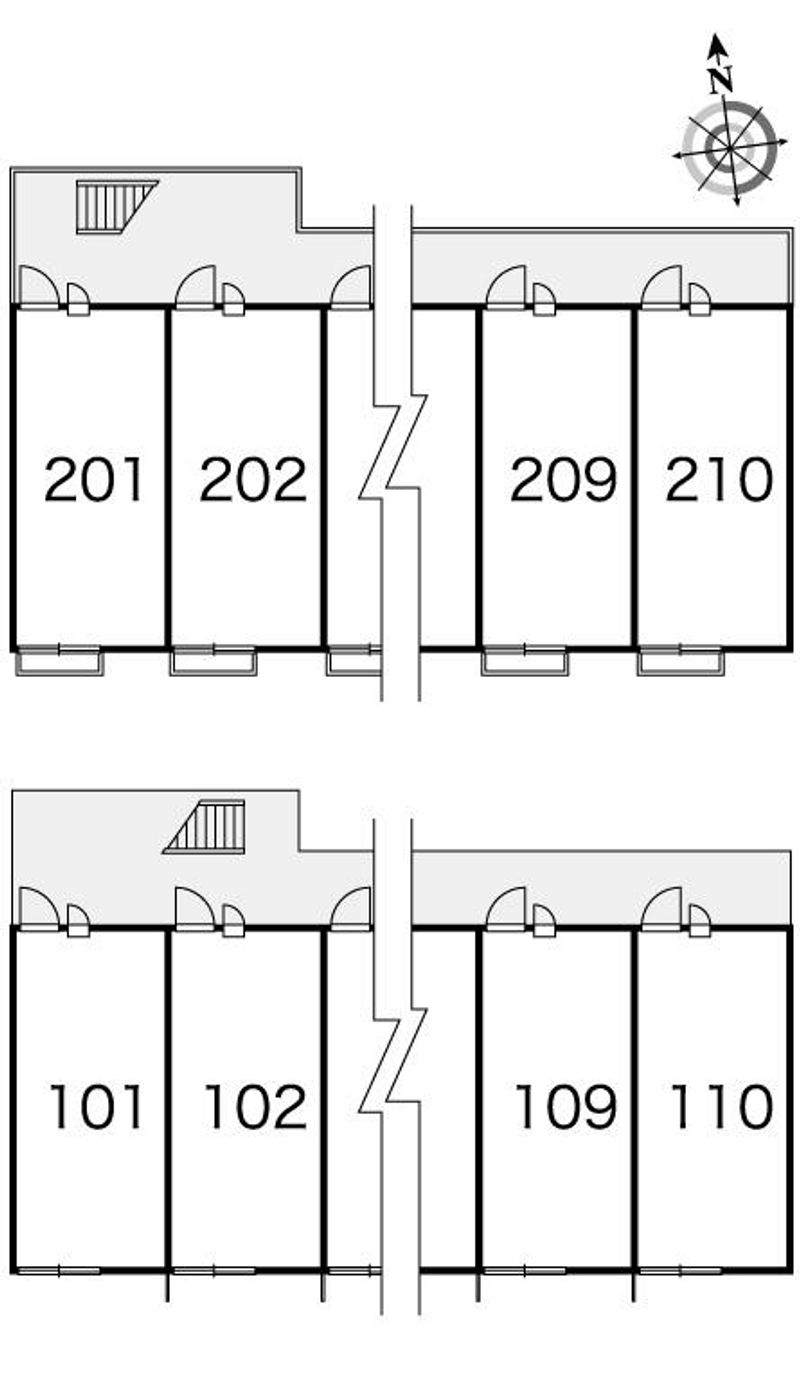 レオパレスしそう 間取配置図