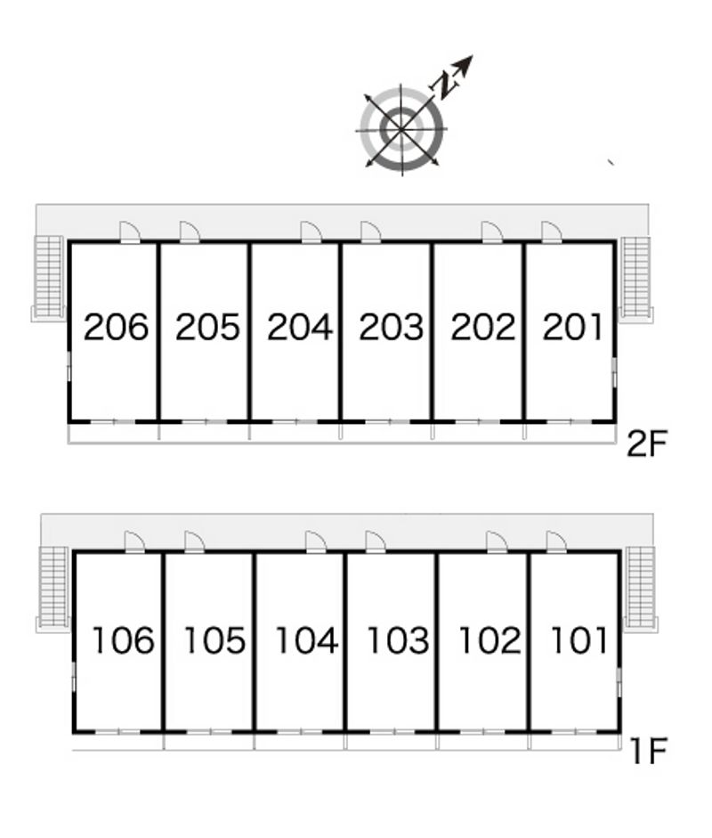 レオパレス舞 間取配置図