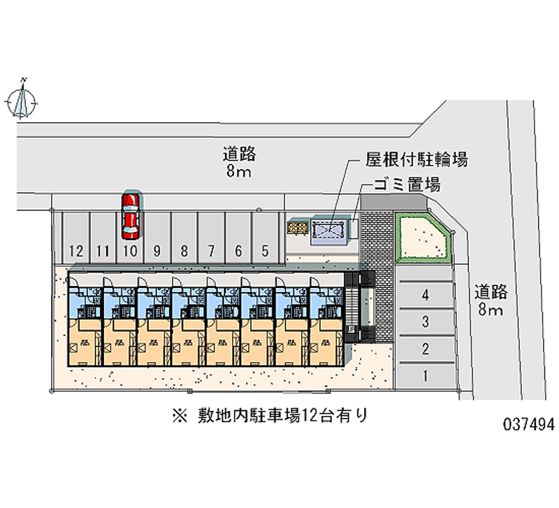 レオパレスドルフ文京台南 月極駐車場