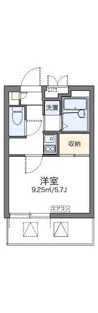 レオパレスコントワール御影石町 間取り図