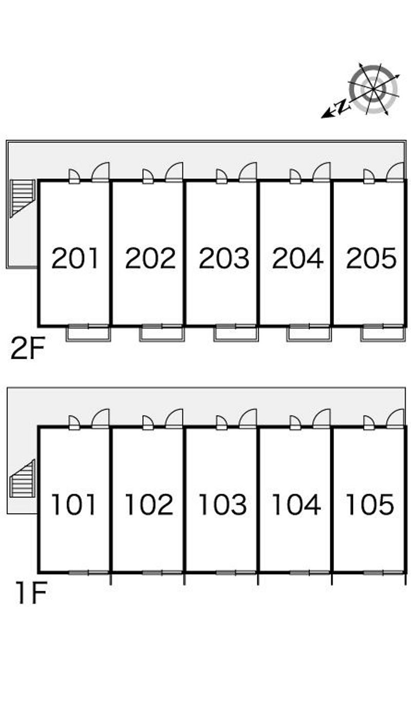 レオパレス茶の木 間取り配置図