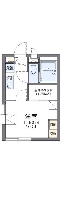 レオパレス鶴見東台 間取り図