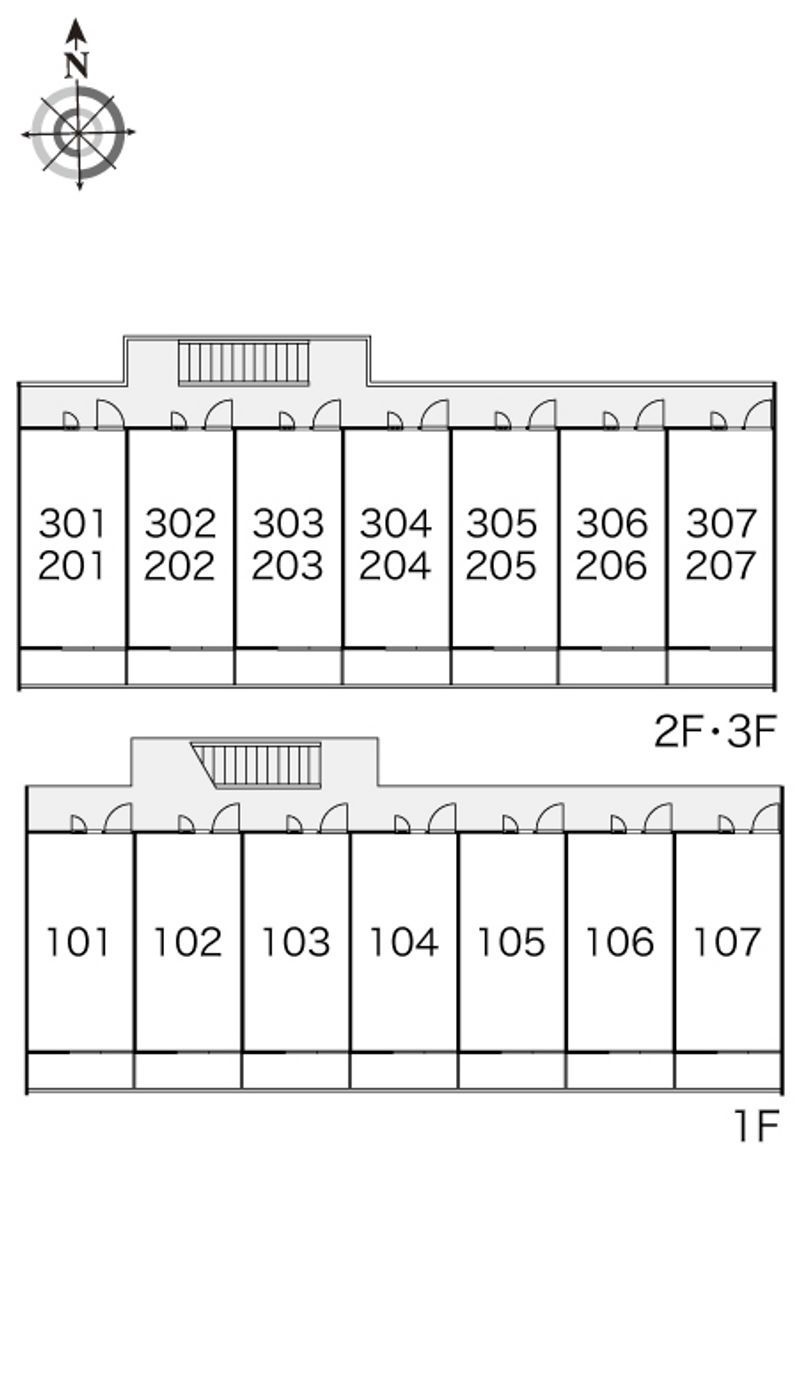 レオパレスＳｏｕｔｈ　Ｖｉｌｌａｇｅ 間取り配置図