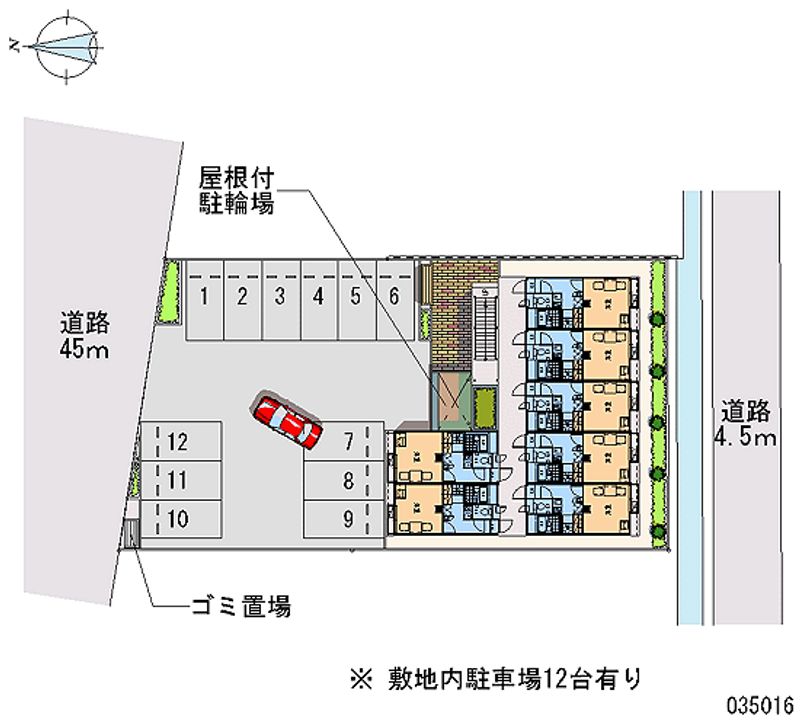 レオパレスＮＫＳあきた 月極駐車場