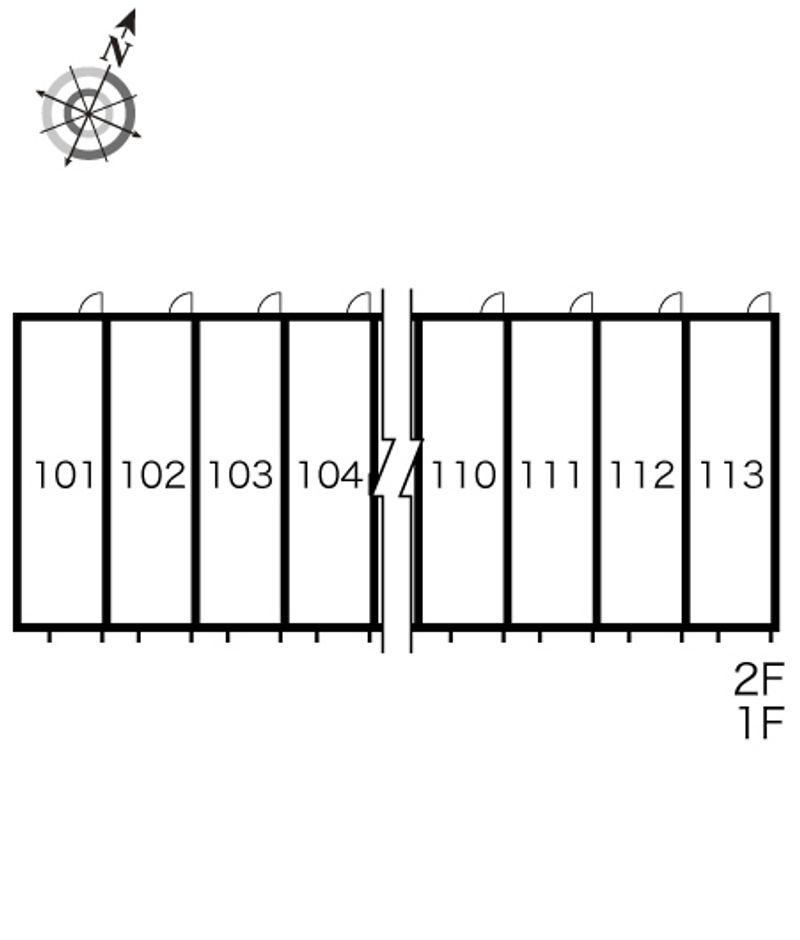 レオパレスベルデュール 間取配置図