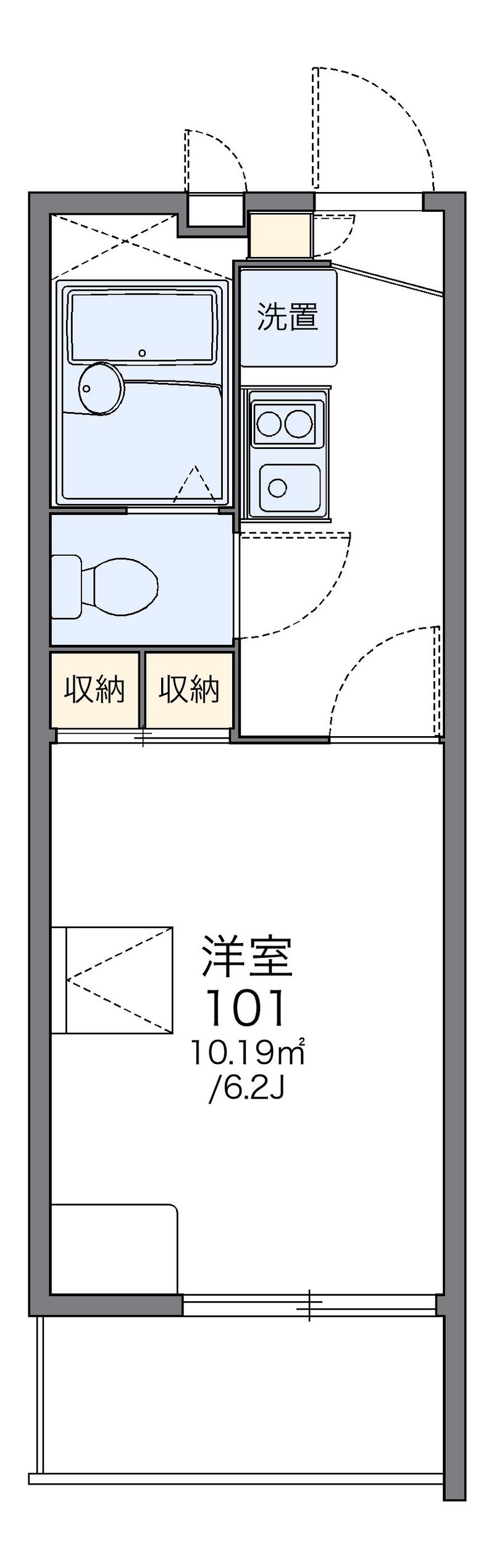 レオパレスＢＲＩＧＨＴ 間取図