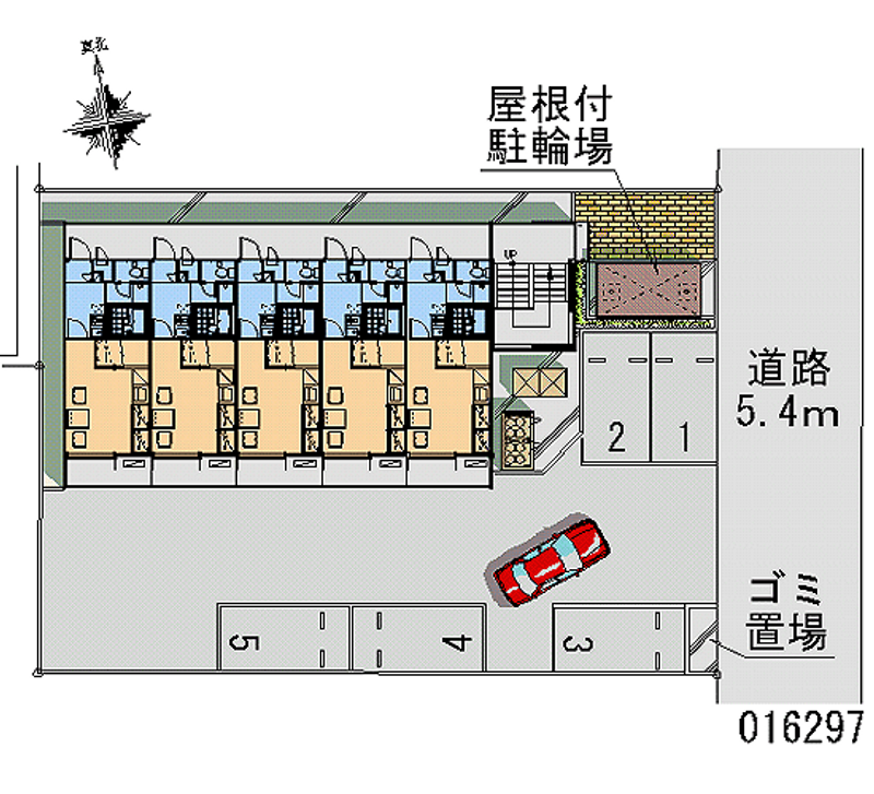 レオパレスＶ 月極駐車場