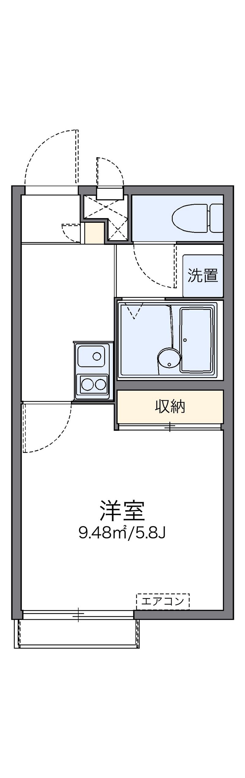 レオパレスＮｏｒｔｈ六甲 間取図