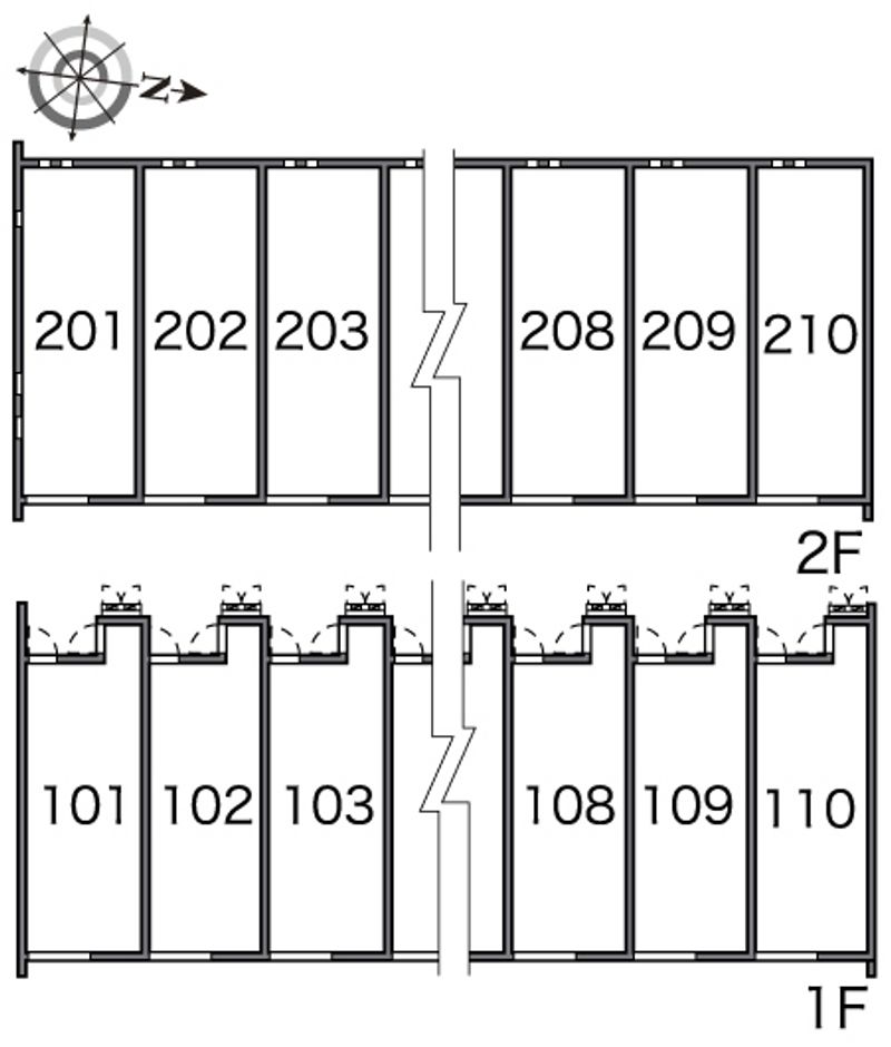 レオネクスト伊吹Ⅱ 間取配置図