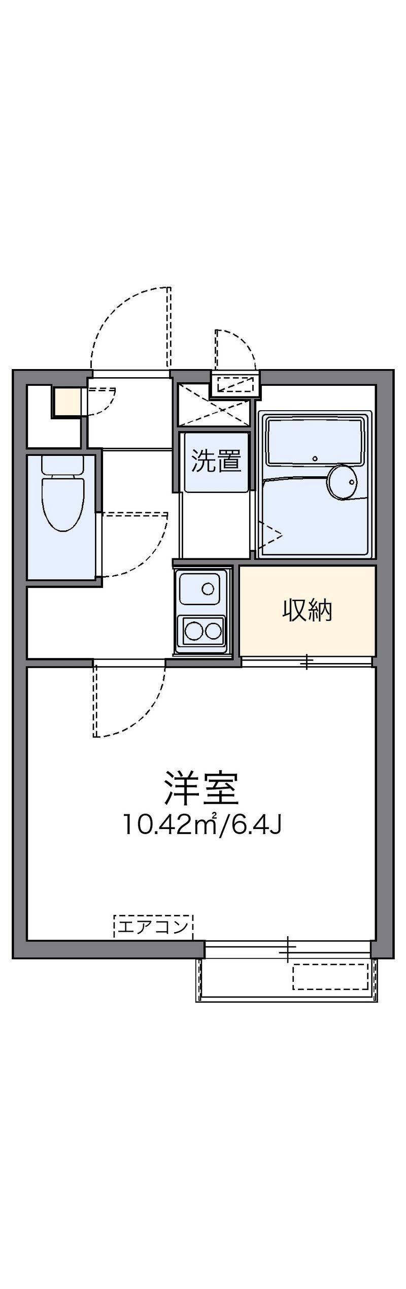 レオパレスドルチェ 間取図